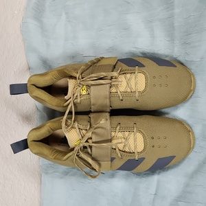 Men's Adidas Adipower Green Weightlifting Shoes Size 12